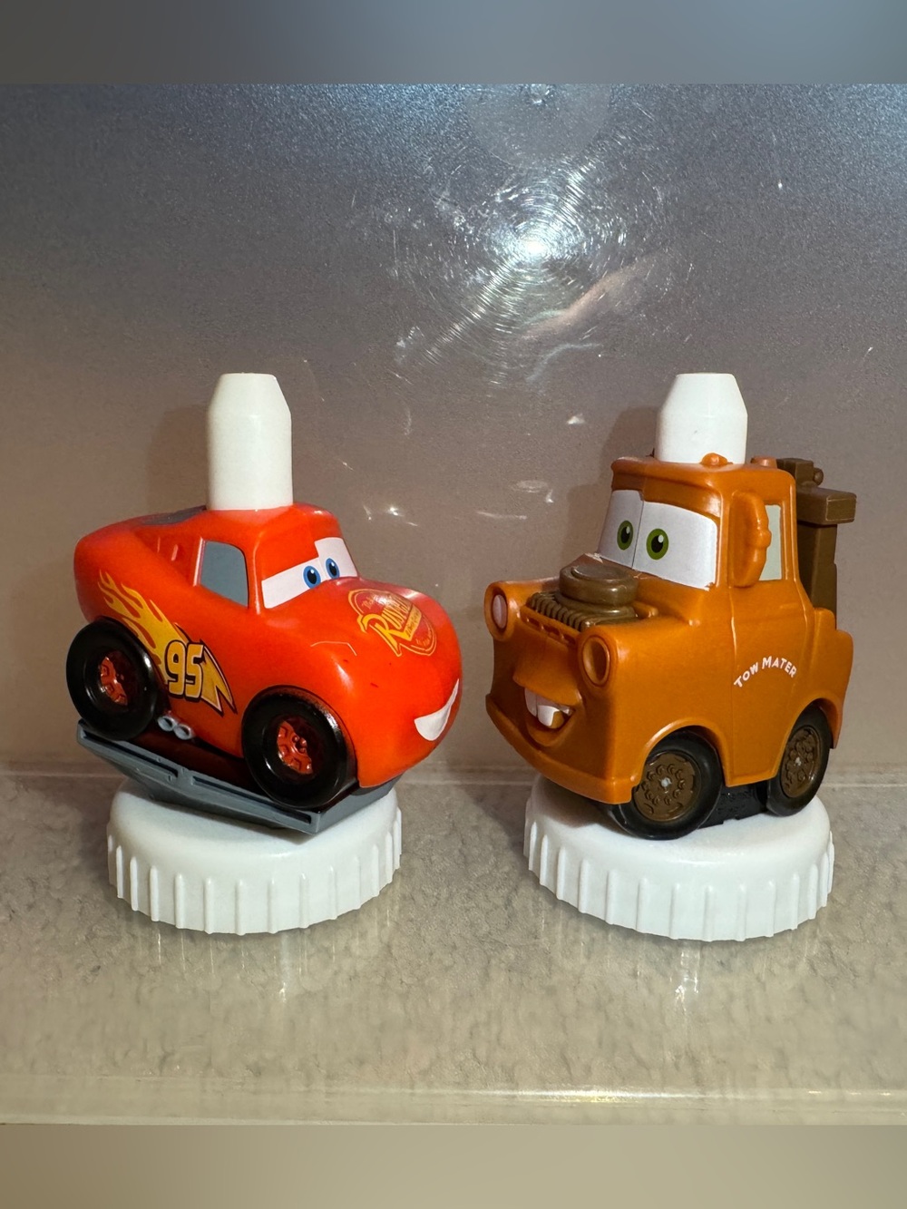 Good2Grow Lightning McQueen and Tow Mater Toppers